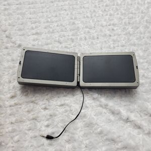 Radio Shack 12A01 Portable Folding Stereo Speakers Black Amplified Foldable